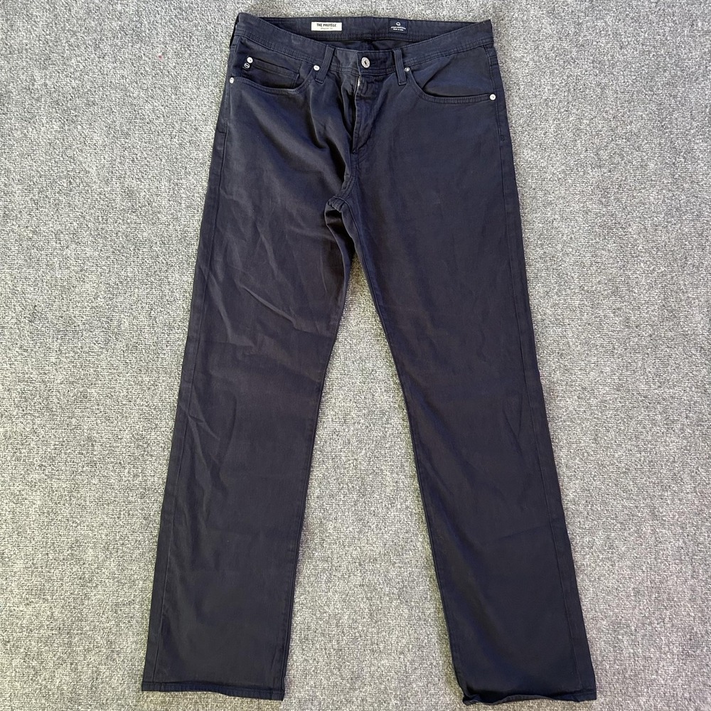 AG Adriano Goldschmied The Protege Jeans Mens 34x34‎ Blue Straight Stretch USA